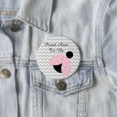 "Trotse tante om te zijn" Roze lieveheersbeestje B Ronde Button 7,6 Cm (In situ)