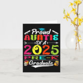 Trotse tante van 2025 Pre-K Afstuderen Afstuderen Kaart (Gele Bloem)