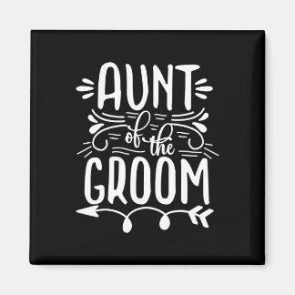 Trotse tante van de bruidegom huwelijk familie magneet