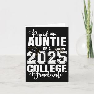 Trotse tante van een 2025 College Afstuderen Afstu Kaart