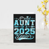 Trotse tante van een 2025 senior Afstuderen1 Kaart (Gele Bloem)