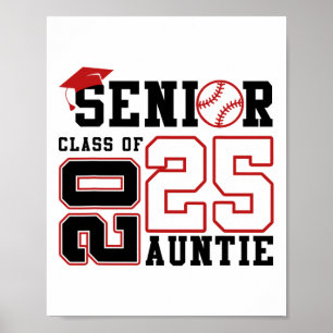 Trotse tante van een Bysebyll Senior 2025 Afstuder Poster