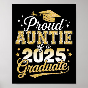 Trotse tante van een CL van 2025 Afstuderen Senior Poster