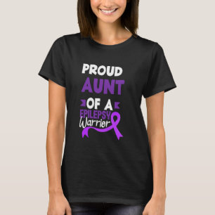 Trotse tante van een epilepsie krijger steun epile t-shirt