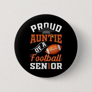 Trotse tante van een football senior CL van 2025 a Ronde Button 5,7 Cm