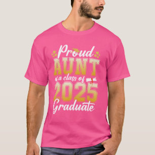Trotse tante van een klas van 2025 Afstuderen seni T-shirt