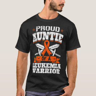Trotse tante van een Leukemia Warrior Awareness Bl T-shirt