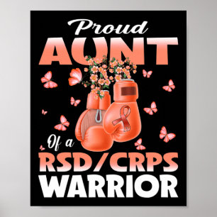 Trotse tante van een RSD CRPS Warrior Awareness Bo Poster