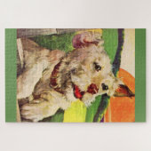 Trotse terriërhond uit de jaren 40 legpuzzel (Horizontaal)