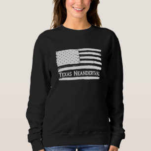 Trotse Texaanse Amerikaanse Neanderthaler VS-vlag Trui