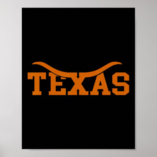 Trotse Texaanse Design Uni Volwassenen Poster (Voorkant)