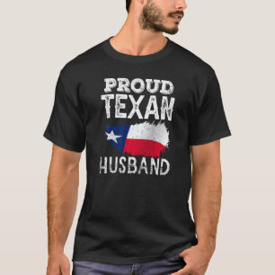 Trotse Texaanse echtgenoot Pride Texas Patriotic C T-shirt