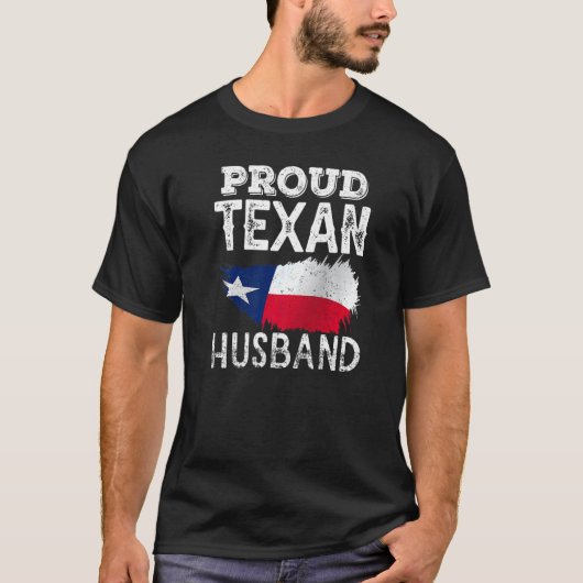 Trotse Texaanse echtgenoot Pride Texas Patriotic C T-shirt (Voorkant)