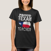 Trotse Texaanse leraar Leuke Texas Patriottische P T-shirt (Voorkant)