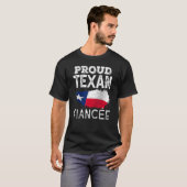 Trotse Texaanse verloofde Leuke Pride Patriottisch T-shirt (Voorkant volledig)