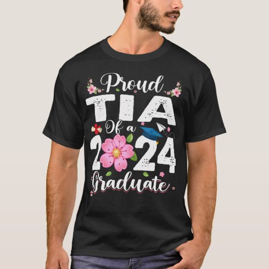 Trotse TIA van een klasse van 2024 Afstuderen 2024 T-shirt (Voorkant)