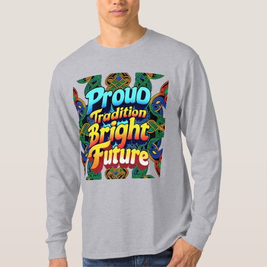 Trotse Traditie Bright Future – Bold Text Design T-shirt (Voorkant)