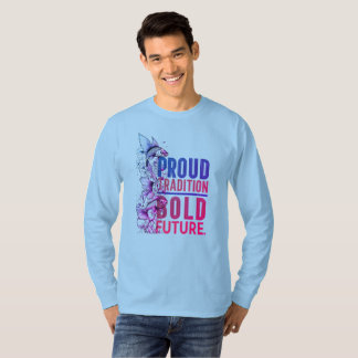 Trotse traditie, gedurfd toekomstig visgrensontwer t-shirt
