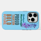 Trotse traditie, gedurfd toekomstig visgrenzenontw Case-Mate iPhone case (Achterkant (horizontaal))