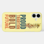 Trotse traditie, gedurfd toekomstig visgrenzenontw Case-Mate iPhone case (Achterkant (horizontaal))