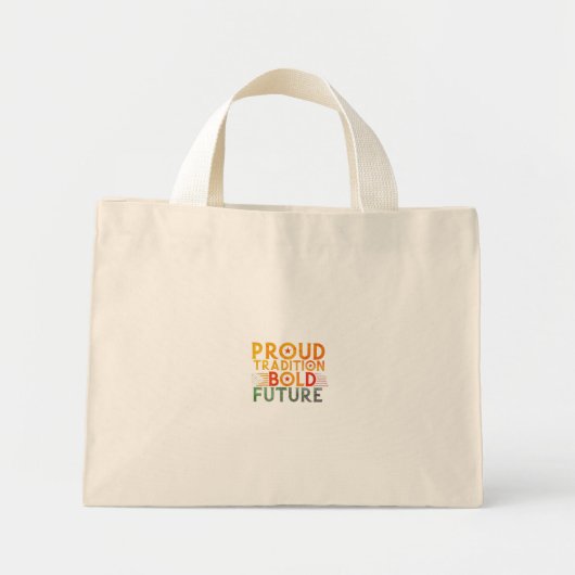 Trotse traditie Heldere toekomst Mini Tote Bag (Voorkant)