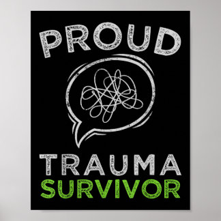Trotse Trauma Survivor Trauma Therapie Geestelijke Poster