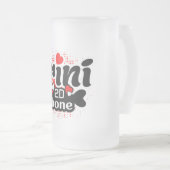 Trotse Trini 2D Bot Grappige Trinidadiaanse Uitdru Matglas Bierpul (Voorkant rechts)