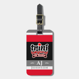 Trotse Trini Beyond De Bone Slang met vlag Bagagelabel