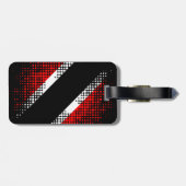 Trotse Trini Beyond De Bone Slang met vlag Bagagelabel (Achterkant horizontaal)