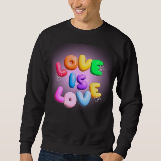 Trotse troost: liefde is liefde 3D Rainbow Sweatsh Trui (Voorkant)