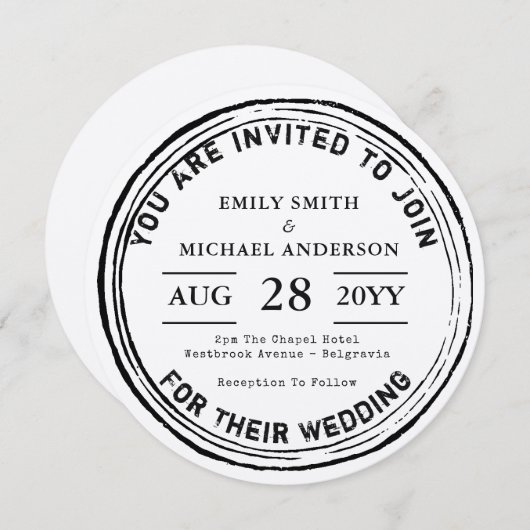 Trotse Trouw Uitnodiging 2018 Landelijke Ronde Ink (Voorkant / Achterkant)