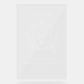 Trotse Trouw Welkom Acryl Bord (Voorkant)