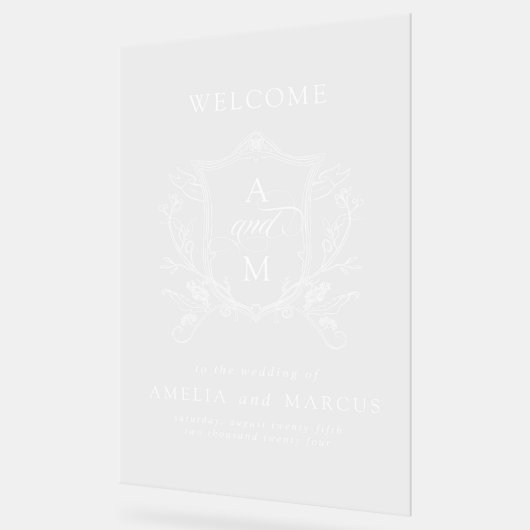 Trotse Trouw Welkom Acryl Bord (Hoek)