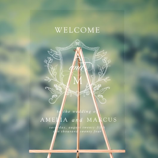 Trotse Trouw Welkom Acryl Bord (Neutraal)