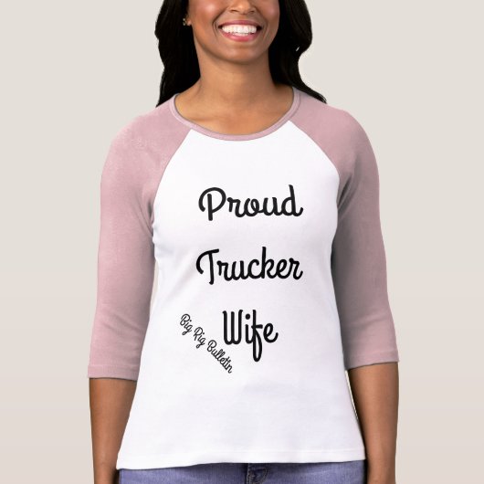Trotse Trucker vrouw T-shirt voor vrouwen (Voorkant)