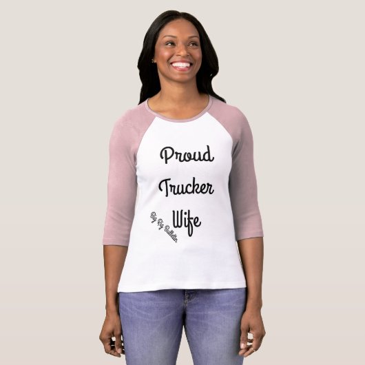 Trotse Trucker vrouw T-shirt voor vrouwen (Voorkant volledig)