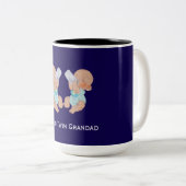 Trotse tweelingopa tweekleurige koffiemok (Voorkant rechts)