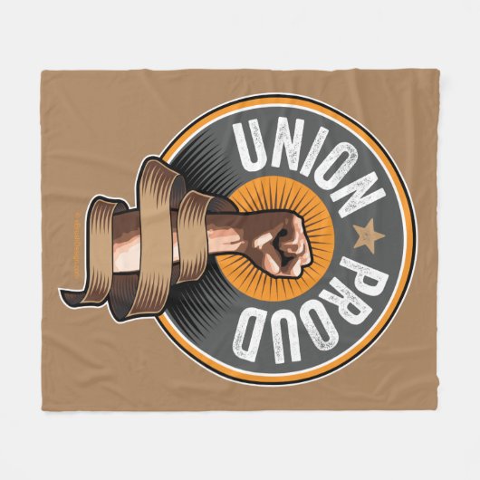 Trotse Unie Fleece Deken (Voorkant (Horizontaal))