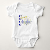 Trotse USCG dochter Romper (Voorkant)