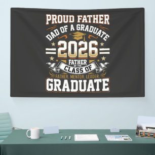 Trotse Vader Afgestudeerde Klas 2026 Spandoek