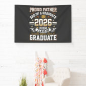 Trotse Vader Afgestudeerde Klas 2026 Spandoek (Insitu)