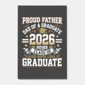 Trotse Vader Afgestudeerde Klas van 2026 Post-it® Notes (Voorkant)