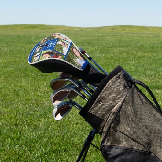 Trotse vader Afstuderen fotocollage Vaderdag Golfheadcover (Insitu)