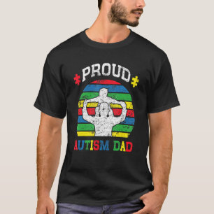Trotse Vader Autisme Bewustzijn Familie Vader Steu T-shirt