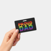 Trotse Vader LGBT Ouder Gay Pride Vader Badge (Handheld)