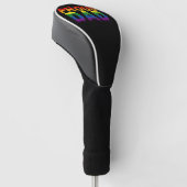 Trotse Vader LGBT Ouder Gay Pride Vader Golfheadcover (Schuin)