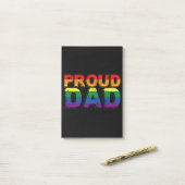 Trotse Vader LGBT Ouder Gay Pride Vader Post-it® Notes (Op bureau)