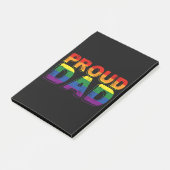 Trotse Vader LGBT Ouder Gay Pride Vader Post-it® Notes (Schuin)