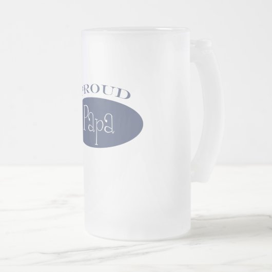 trotse vader matglas bierpul (Voorkant rechts)