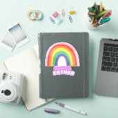 Trotse Vader Regenboog Vader Vaderdag  Sticker (iPad Cover)